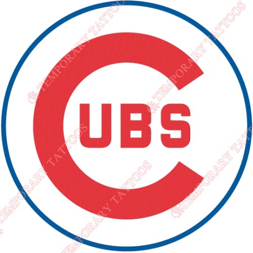 Chicago Cubs Customize Temporary Tattoos Stickers NO.1490